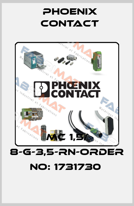 MC 1,5/ 8-G-3,5-RN-ORDER NO: 1731730  Phoenix Contact