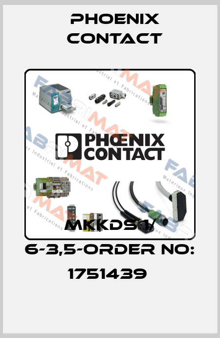 MKKDS 1/ 6-3,5-ORDER NO: 1751439  Phoenix Contact