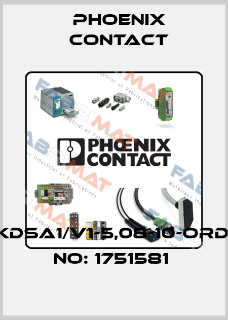 FFKDSA1/V1-5,08-10-ORDER NO: 1751581  Phoenix Contact