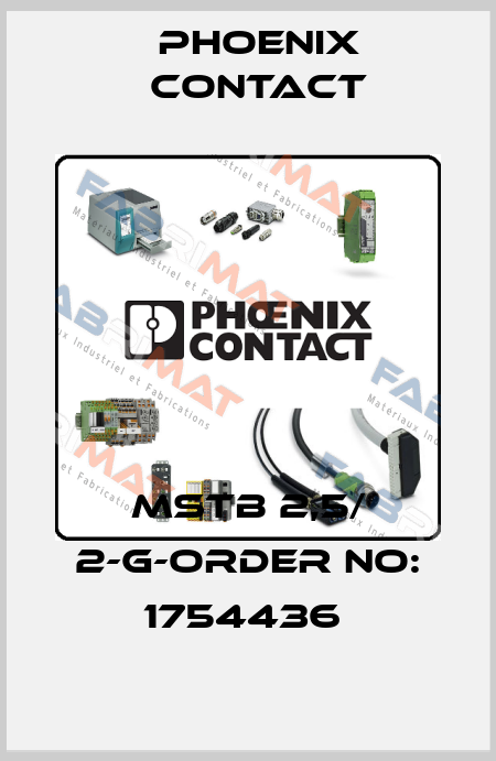 MSTB 2,5/ 2-G-ORDER NO: 1754436  Phoenix Contact