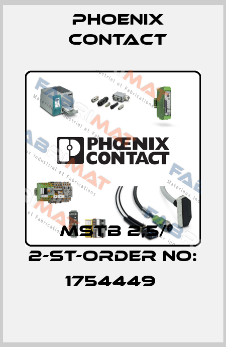 MSTB 2,5/ 2-ST-ORDER NO: 1754449  Phoenix Contact