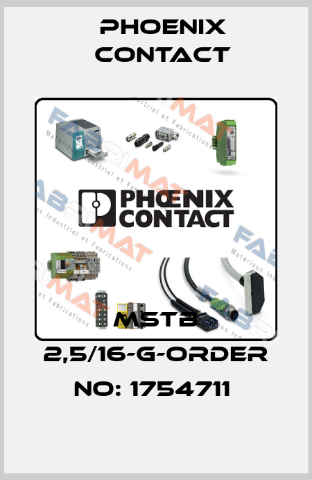 MSTB 2,5/16-G-ORDER NO: 1754711  Phoenix Contact