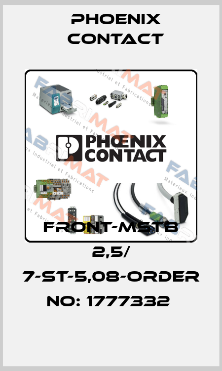 FRONT-MSTB 2,5/ 7-ST-5,08-ORDER NO: 1777332  Phoenix Contact