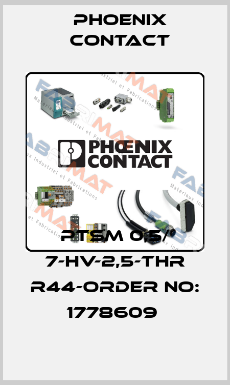 PTSM 0,5/ 7-HV-2,5-THR R44-ORDER NO: 1778609  Phoenix Contact
