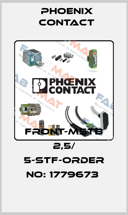 FRONT-MSTB 2,5/ 5-STF-ORDER NO: 1779673  Phoenix Contact