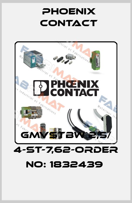 GMVSTBW 2,5/ 4-ST-7,62-ORDER NO: 1832439  Phoenix Contact