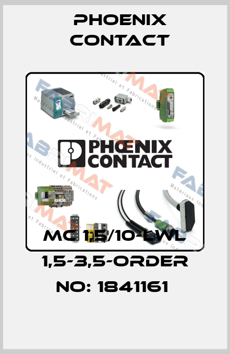 MC 1,5/10-LWL 1,5-3,5-ORDER NO: 1841161  Phoenix Contact