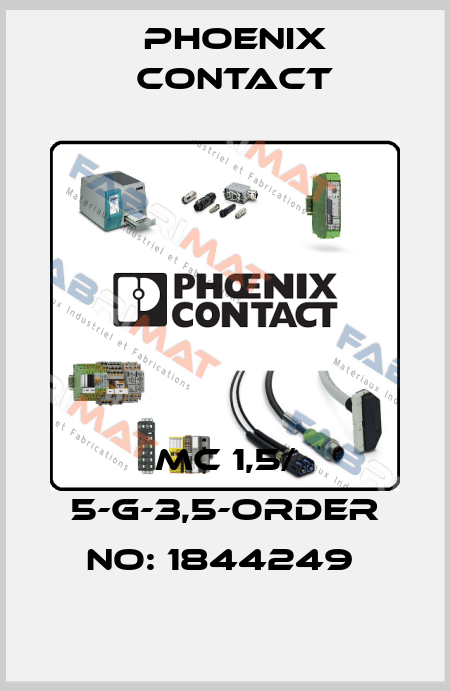 MC 1,5/ 5-G-3,5-ORDER NO: 1844249  Phoenix Contact