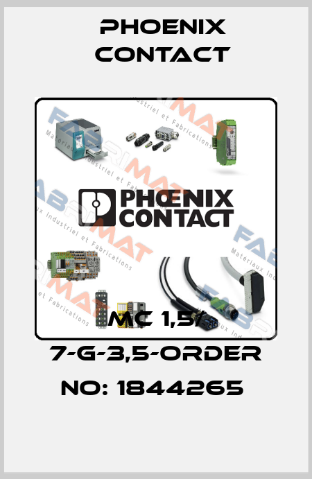 MC 1,5/ 7-G-3,5-ORDER NO: 1844265  Phoenix Contact