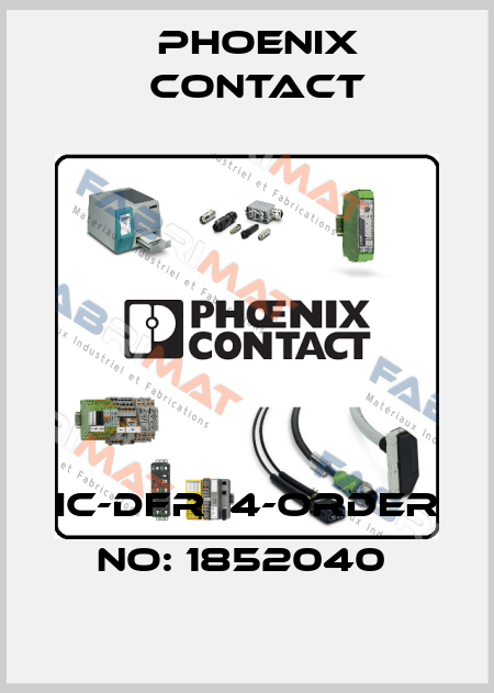 IC-DFR  4-ORDER NO: 1852040  Phoenix Contact
