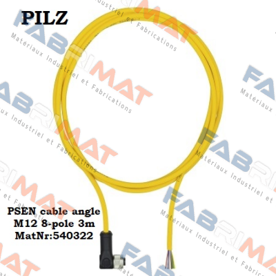 PSEN cable angle M12 8-pole 3m MatNr:540322 Pilz