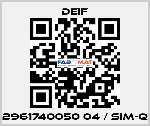2961740050 04 / SIM-Q Deif
