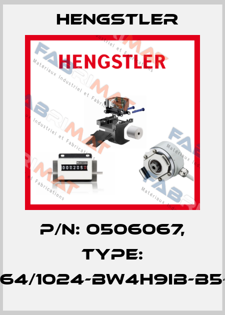 p/n: 0506067, Type: RI64/1024-BW4H9IB-B5-O Hengstler