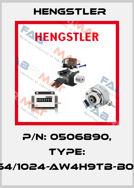 p/n: 0506890, Type: RI64/1024-AW4H9TB-B0X11 Hengstler