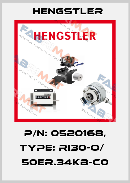 p/n: 0520168, Type: RI30-O/   50ER.34KB-C0 Hengstler