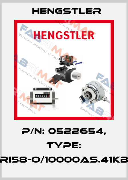 p/n: 0522654, Type: RI58-O/10000AS.41KB Hengstler