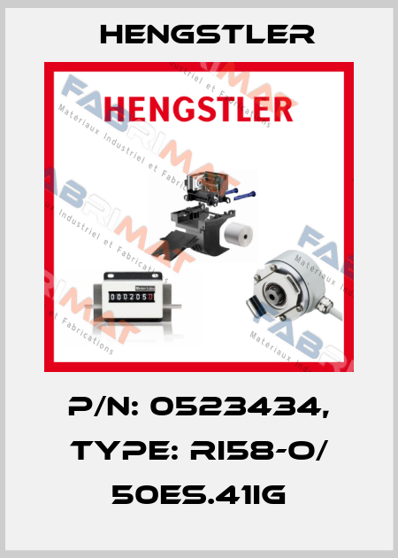 p/n: 0523434, Type: RI58-O/ 50ES.41IG Hengstler