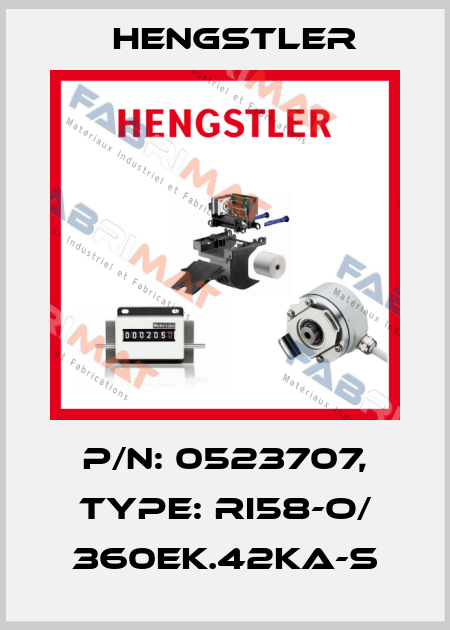 p/n: 0523707, Type: RI58-O/ 360EK.42KA-S Hengstler