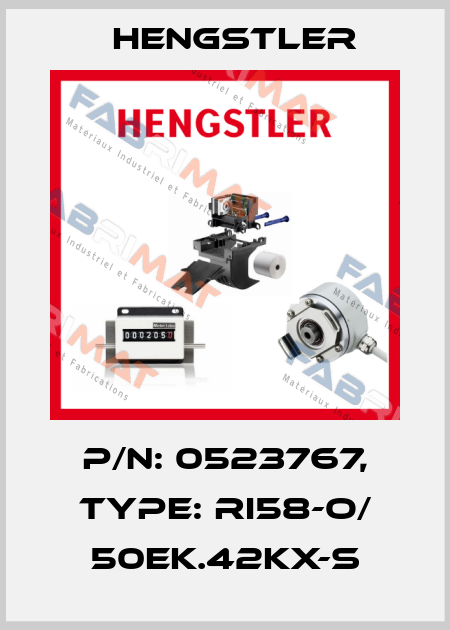 p/n: 0523767, Type: RI58-O/ 50EK.42KX-S Hengstler