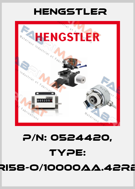 p/n: 0524420, Type: RI58-O/10000AA.42RB Hengstler