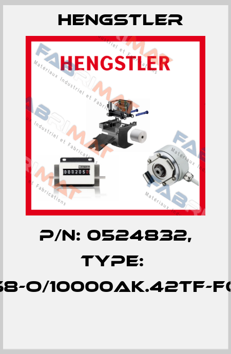 P/N: 0524832, Type:  RI58-O/10000AK.42TF-F0-S  Hengstler