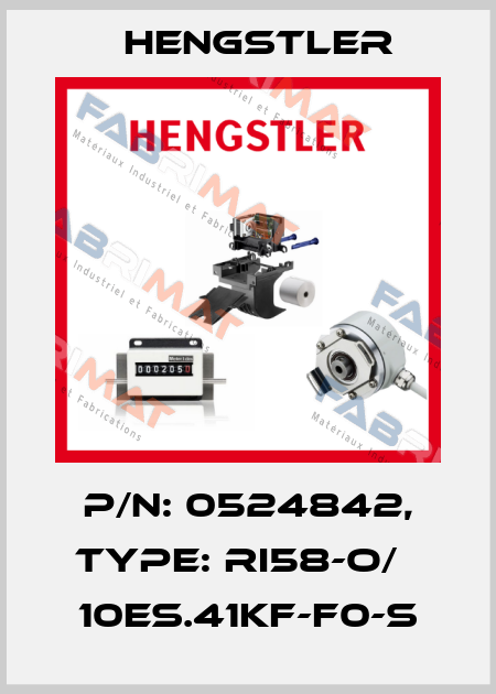 p/n: 0524842, Type: RI58-O/   10ES.41KF-F0-S Hengstler