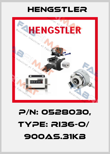 p/n: 0528030, Type: RI36-O/  900AS.31KB Hengstler