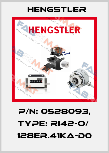 p/n: 0528093, Type: RI42-O/  128ER.41KA-D0 Hengstler