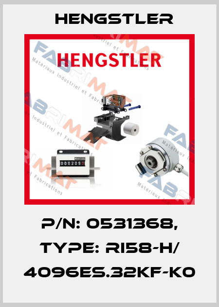p/n: 0531368, Type: RI58-H/ 4096ES.32KF-K0 Hengstler