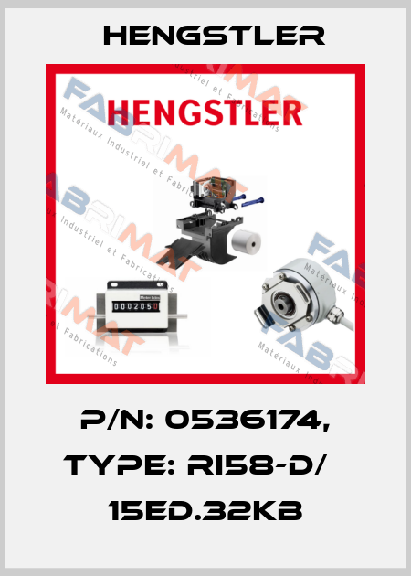 p/n: 0536174, Type: RI58-D/   15ED.32KB Hengstler