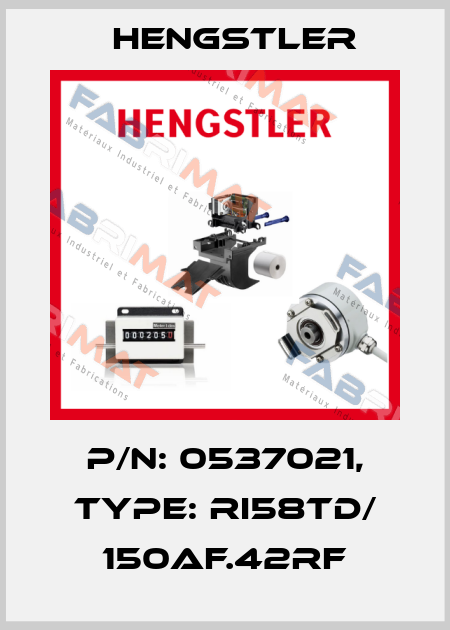 p/n: 0537021, Type: RI58TD/ 150AF.42RF Hengstler