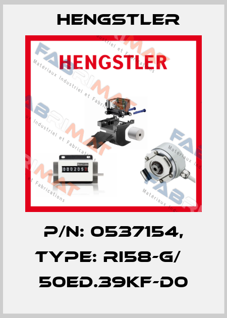 p/n: 0537154, Type: RI58-G/   50ED.39KF-D0 Hengstler