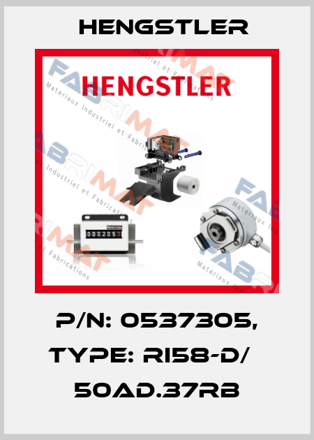p/n: 0537305, Type: RI58-D/   50AD.37RB Hengstler