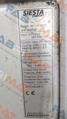 ARY71FMV1B Daikin