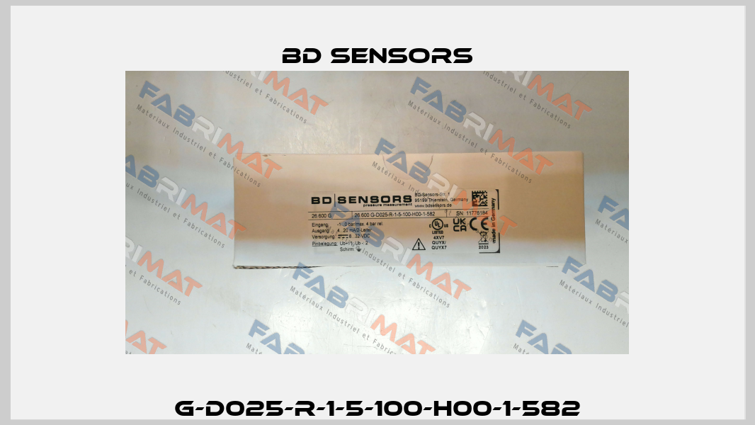 G-D025-R-1-5-100-H00-1-582 Bd Sensors