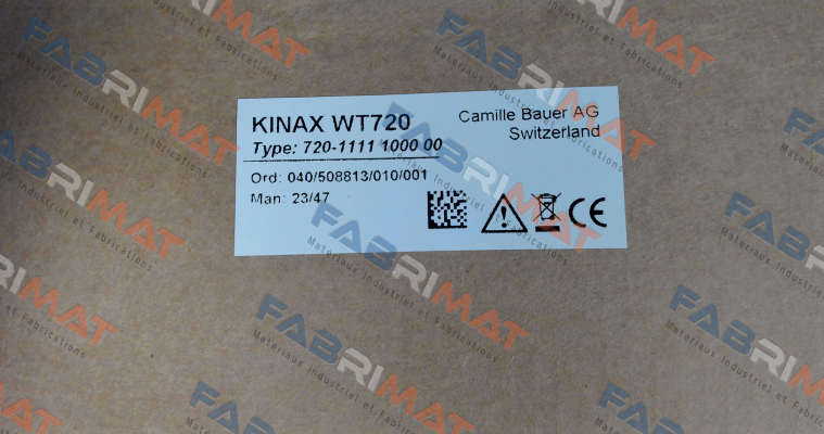 KINAX WT720 / 720-1111 1000 00 Camille Bauer