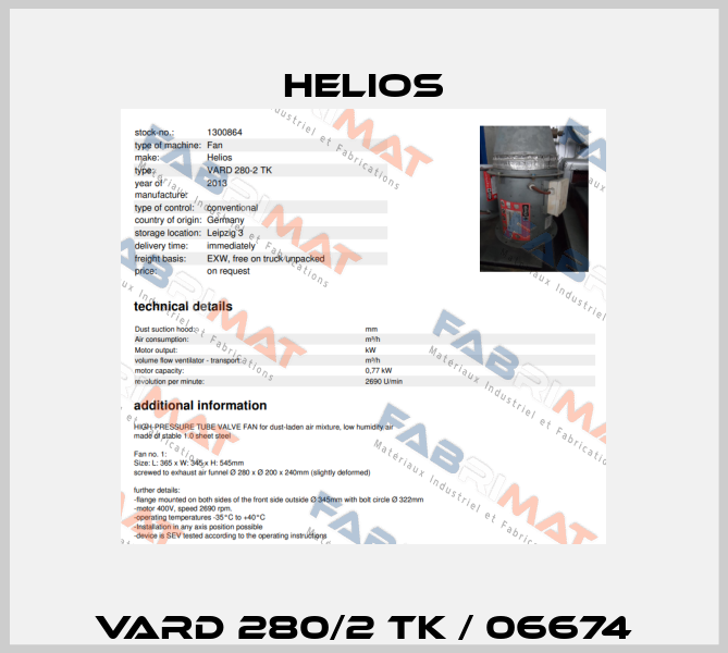 VARD 280/2 TK / 06674 Helios