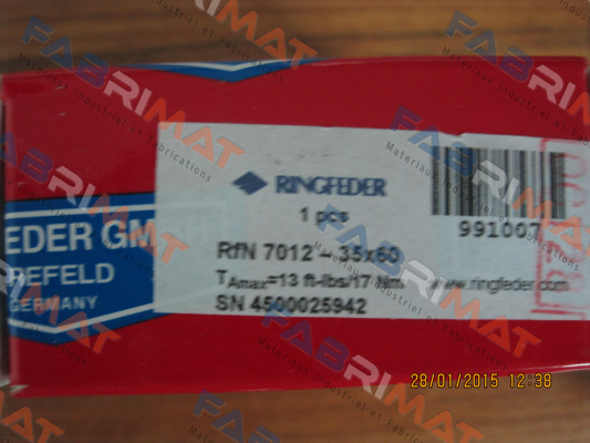 RFN7012 35X60 Ringfeder