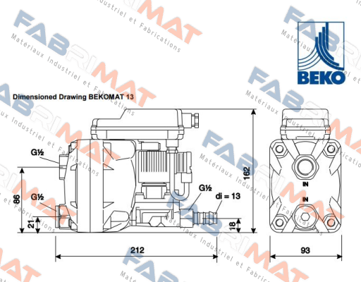 2000021  KA13A10A0 BEKOMAT 13, 230 VAC Beko
