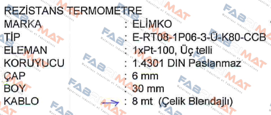 RT08-1P06-3-Ü-K80-CCB  Elimko