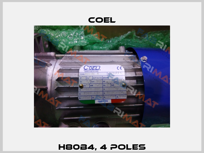 H80B4, 4 poles Coel