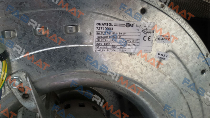 72710003 / DA-10/8 550 4P 3V B9 MP Chaysol