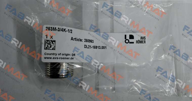 PN: 250963 / 253M-3/4K-1/2 RÖMER