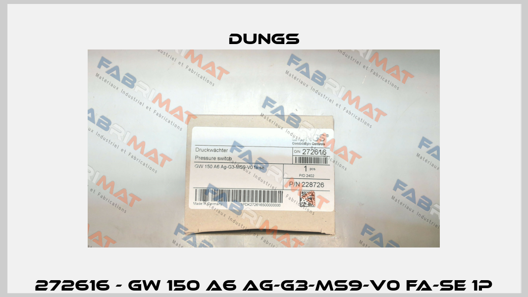 272616 - GW 150 A6 Ag-G3-MS9-V0 fa-se 1P Dungs