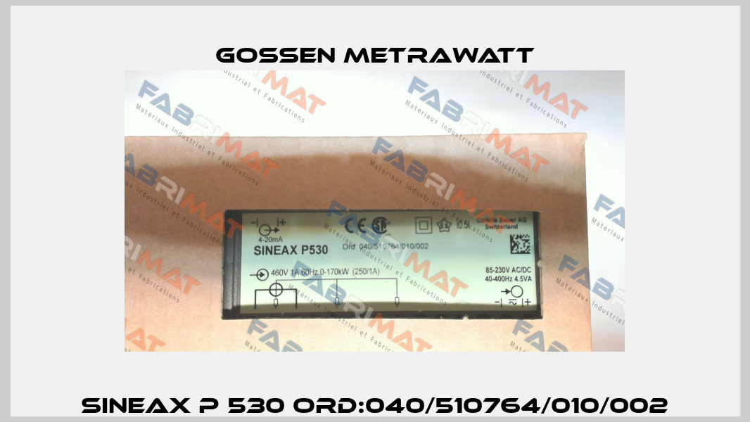 Sineax P 530 Gossen Metrawatt