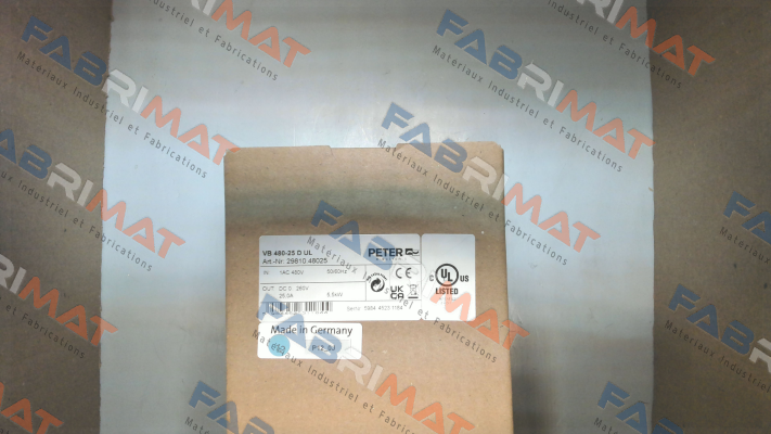 VB 480-25 D UL Peter Electronic