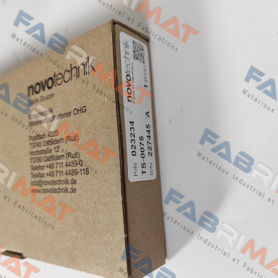 P/N: 400023234 Type: TS-0075 Novotechnik