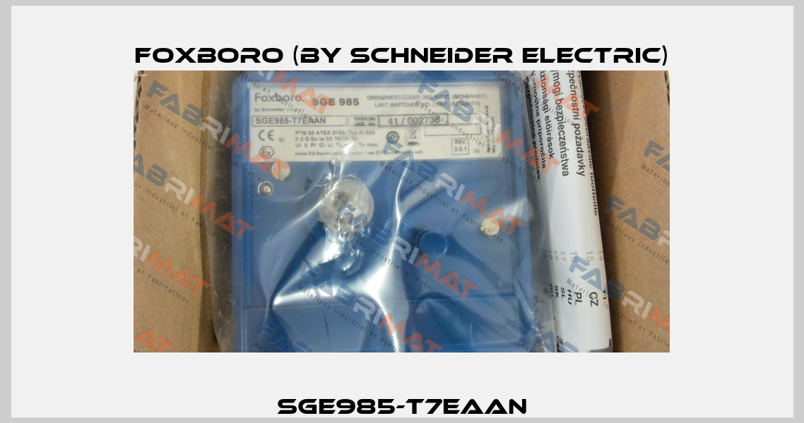 SGE985-T7EAAN Foxboro (by Schneider Electric)