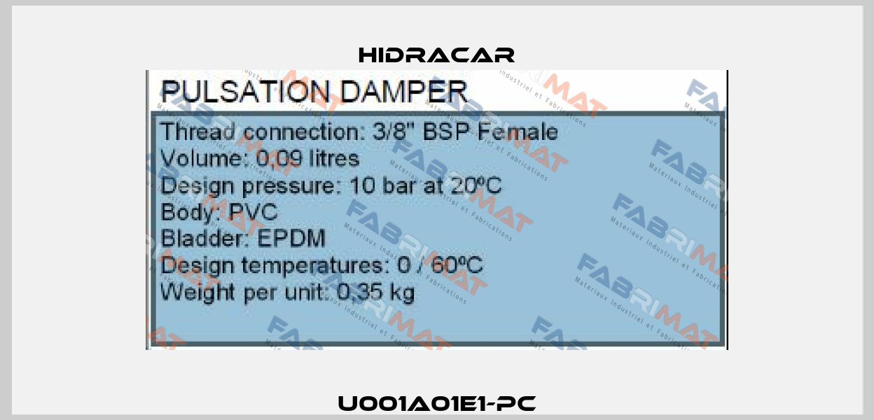 U001A01E1-PC Hidracar