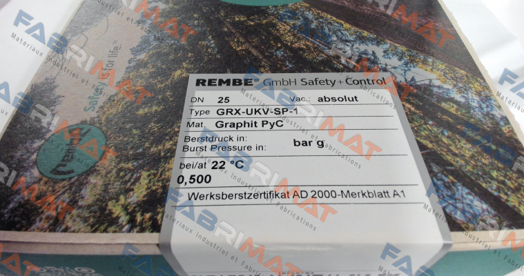 GRX-UKV-SP-1 Rembe